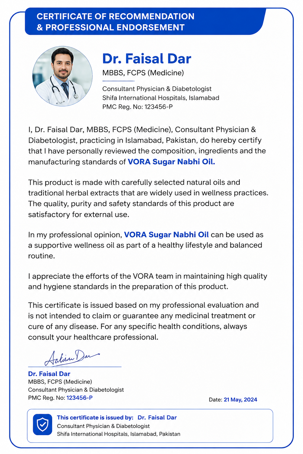 VORA HERBS Sugar Balance Nabhi Oil | Premium Herbal Wellness Blend | 30ml