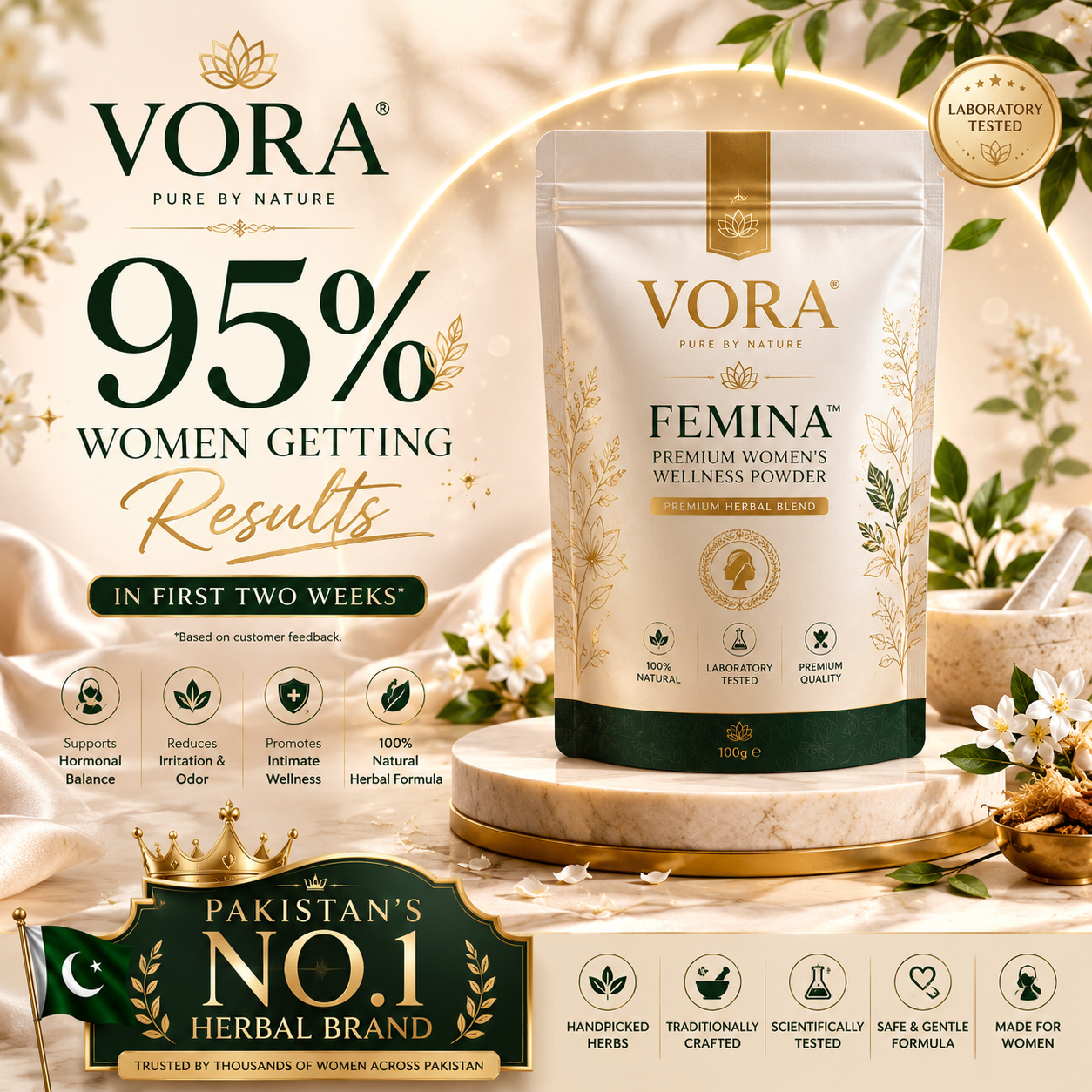 VORA® Femina™ Premium Women's Wellness Powder