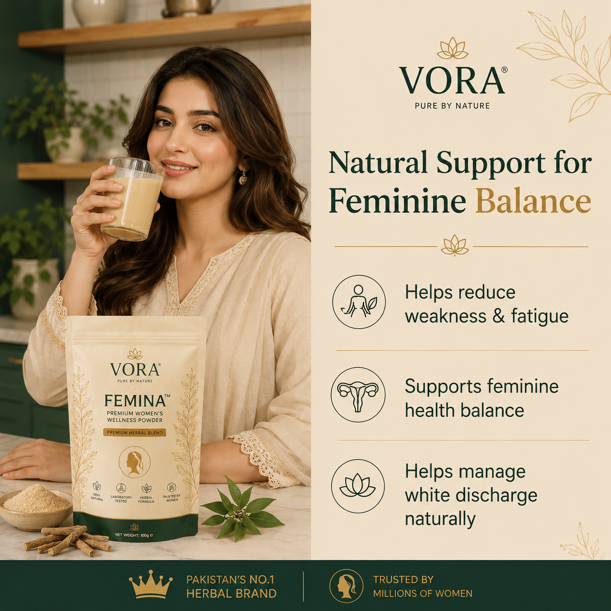 VORA® Femina™ Premium Women's Wellness Powder