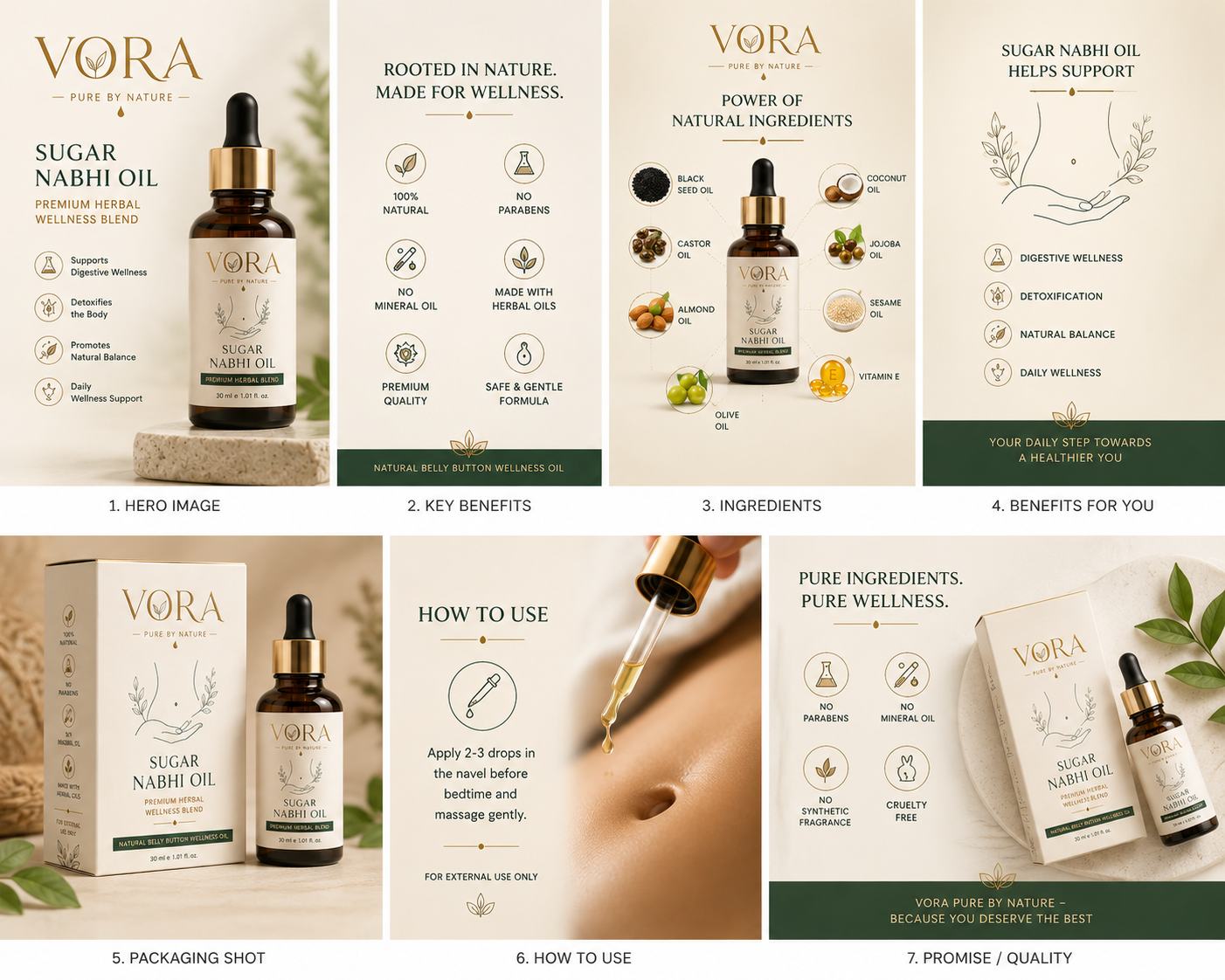 VORA HERBS Sugar Balance Nabhi Oil | Premium Herbal Wellness Blend | 30ml